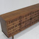 Vintage Spanish brutalist sideboard credenza 1970s