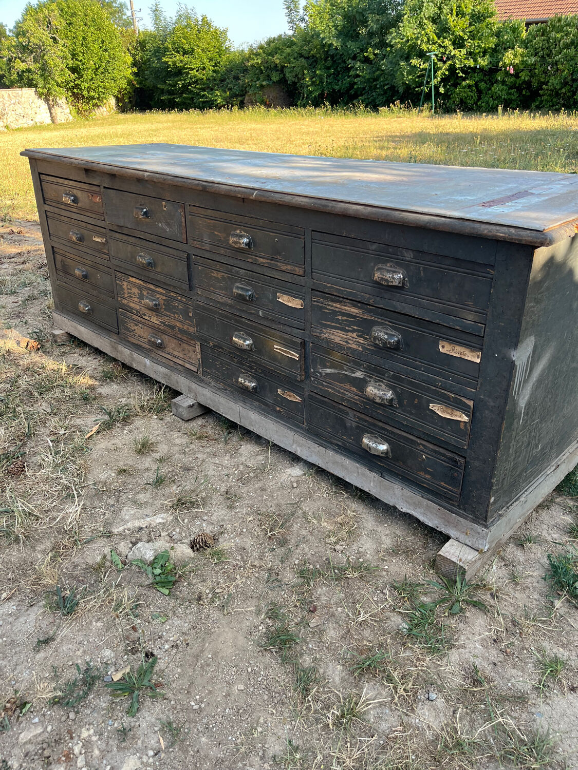 Meuble de métier à tiroirs