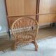 Fauteuil en rotin enfant vintage