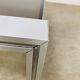 Aluminum and smoked glass coffee table, 1970s