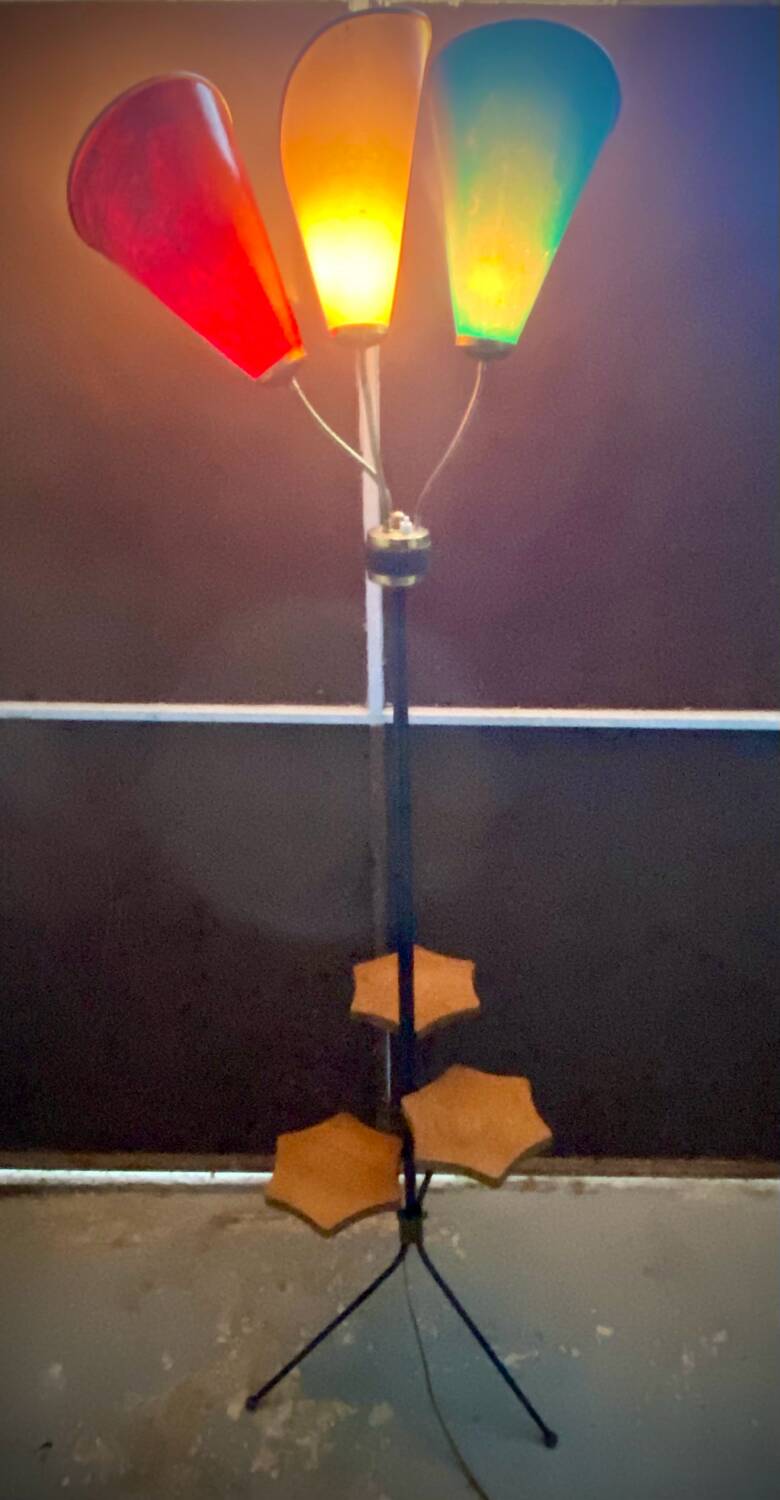Tripod floor lamp, 1960