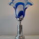 Vintage blue glass lamp Mazzega