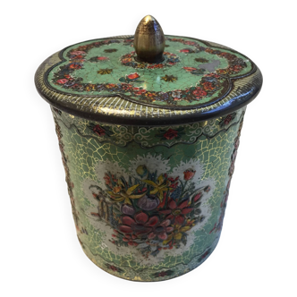 Vintage Tin Container Made in Holland 1950 Boite à Biscuite Bonbonnière