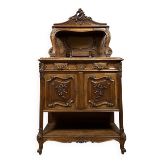 Buffet Louis XV en noyer vers 1850