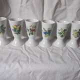 Set of 6 porcelain mazagrans