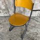 Antique Chair SOUVIGNET Model ELODIE Grey Metal & Wood Made In France