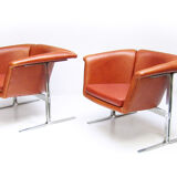 Two Space Age "042" Chairs by Geoffrey Harcourt for Artifort