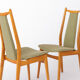 Vintage Dining Chairs Set of 4, Mid Century Modern Chairs, 1960s German