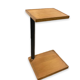 Table with two trays plant holder with midcentury wheel