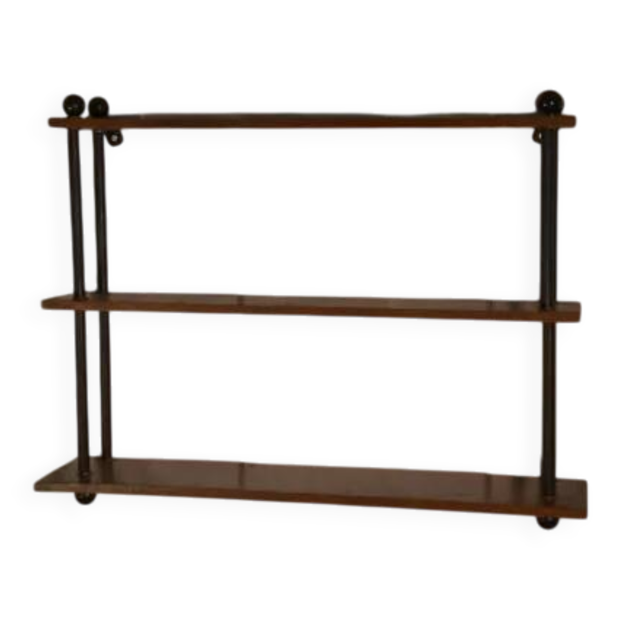 Étagère chêne et tube acier 1960’s