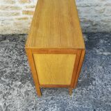 Compass feet chest of drawers