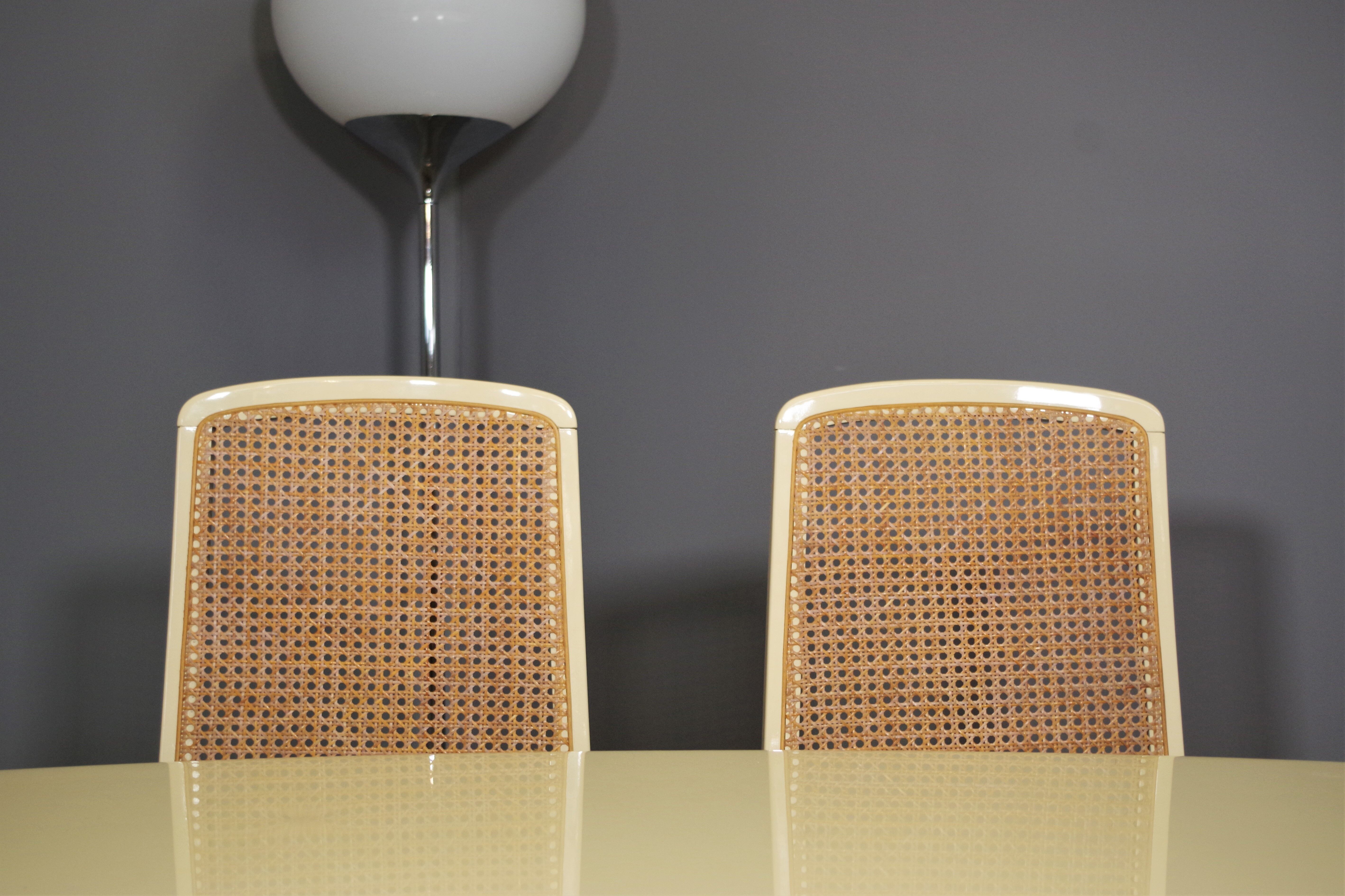 Table and 6 chairs by Mario Sabot from the 70s