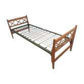 Lit vintage croisillons pliable