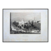 New York, USA, vintage engraving, printed in 1841.
