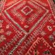 Tapis marocain vintage rouge 220 x 356 cm - Tapis en laine berbère rare - Tapis fait main