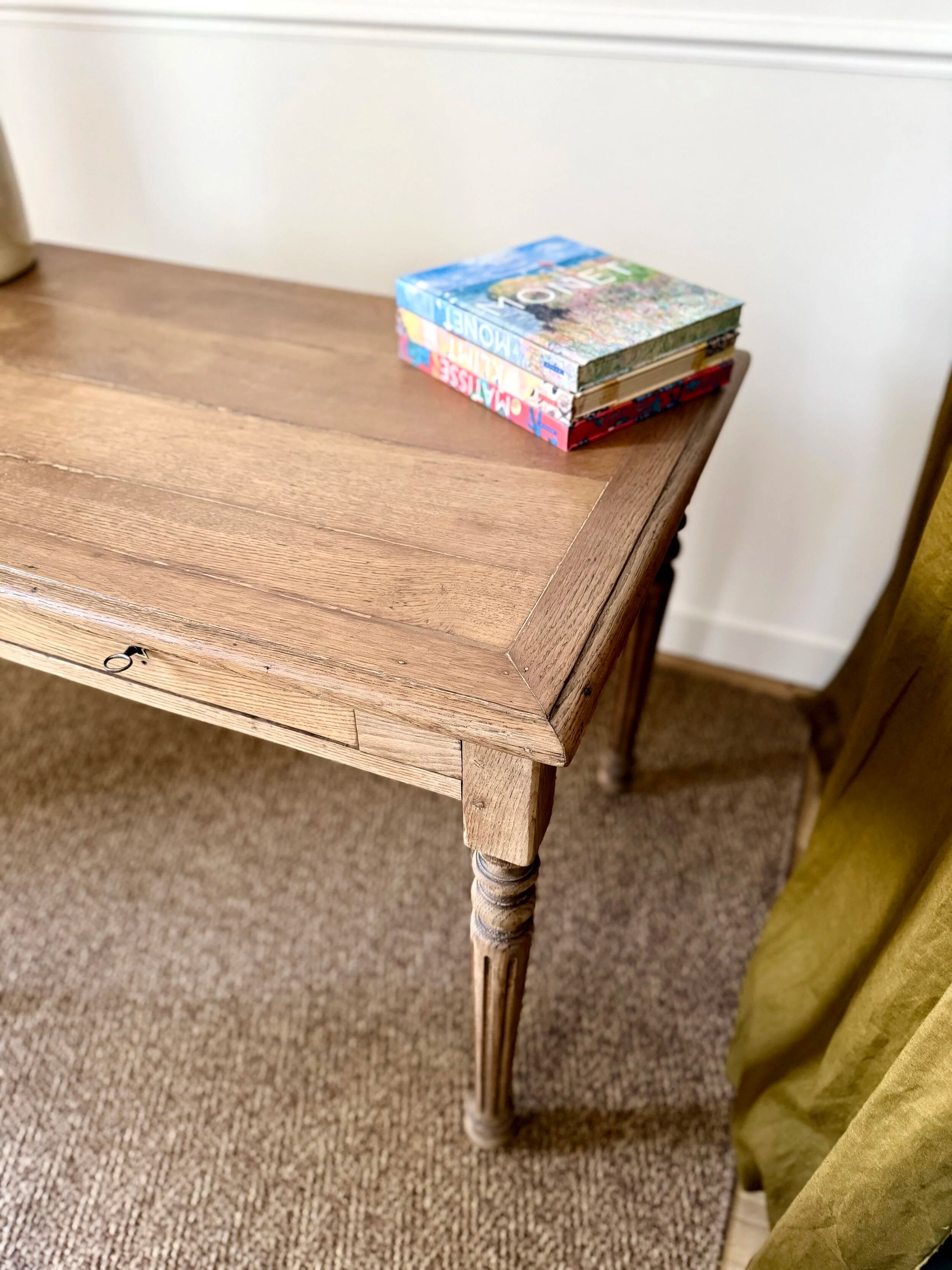 Bureau en chêne rénové