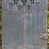 Solid gate, garden iron, H227x110cm, old, exterior door