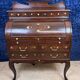 Cylinder desk in mahogany and inlaid marquetry circa 1900