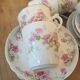 Set de 6 tasses à café anciennes porcelaine striée