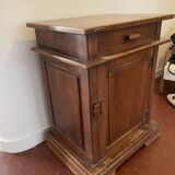 Solid raw wood chest of drawers