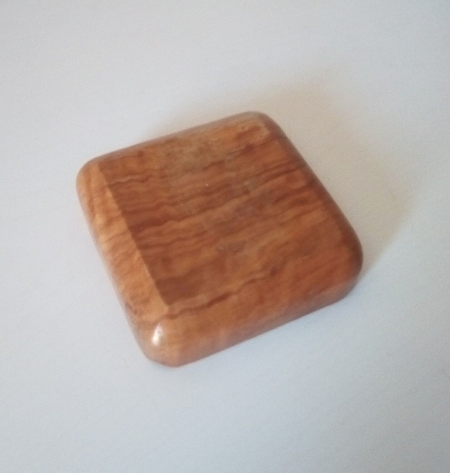 Vintage ashtray in olive wood
