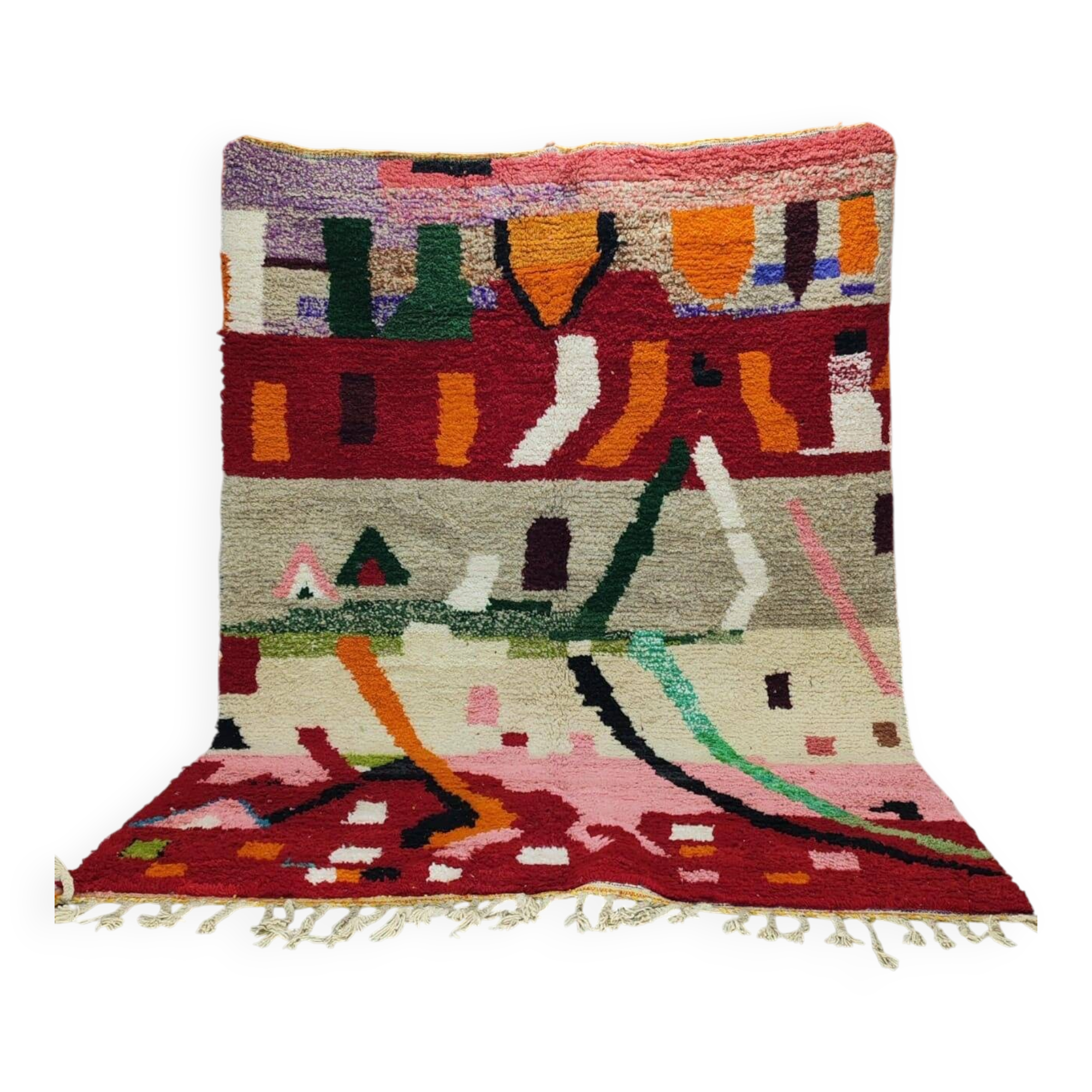 Vintage Boujaad Moroccan rug in wool 290 × 210 cm