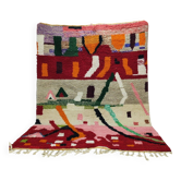Tapis Boujaad marocain vintage en laine 290 × 210 cm