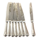 Christofle spatours 8 dessert knives 19.5 cm very good condition