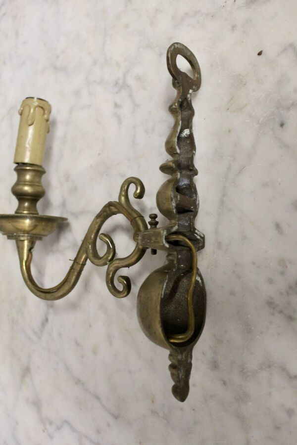 Applique murale en bronze style Hollandais