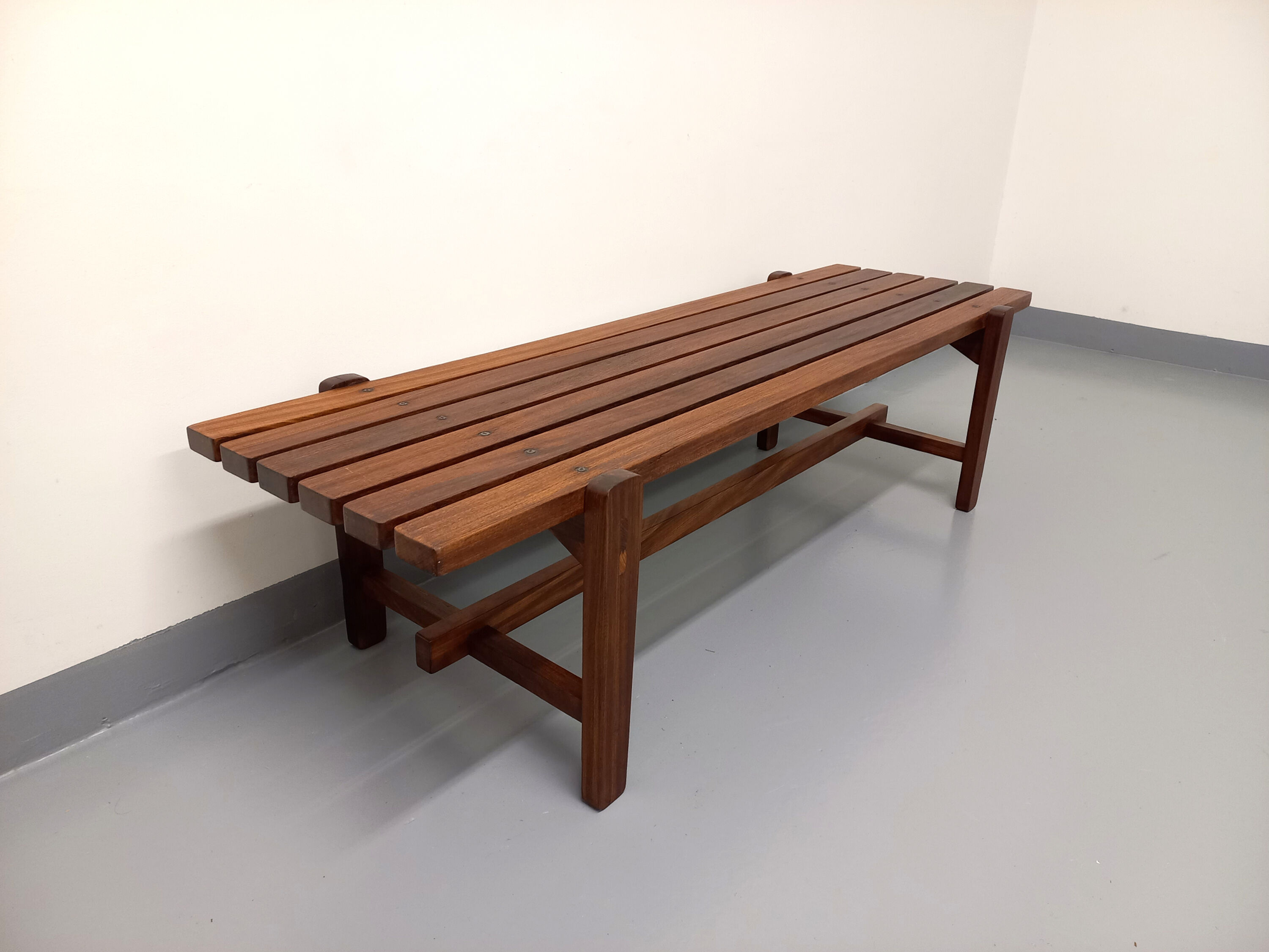 Vintage Scandinavian teak coffee table in the 60s