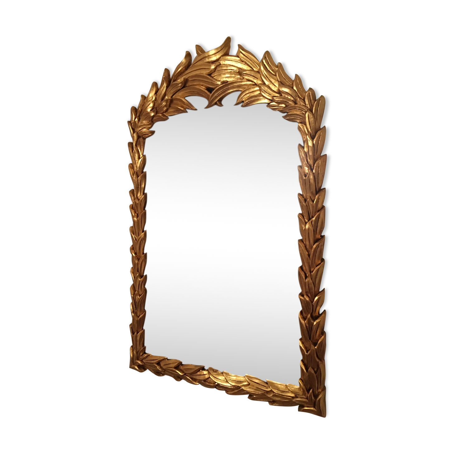 Large mirror gold 68x106cm