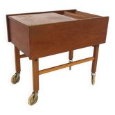 Teak and metal magazine rack, Sweden, 1960