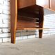 1950s Italian mid-century teak floor-to-ceiling wall unit