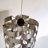Max Sauze vintage pendant light in brushed aluminum