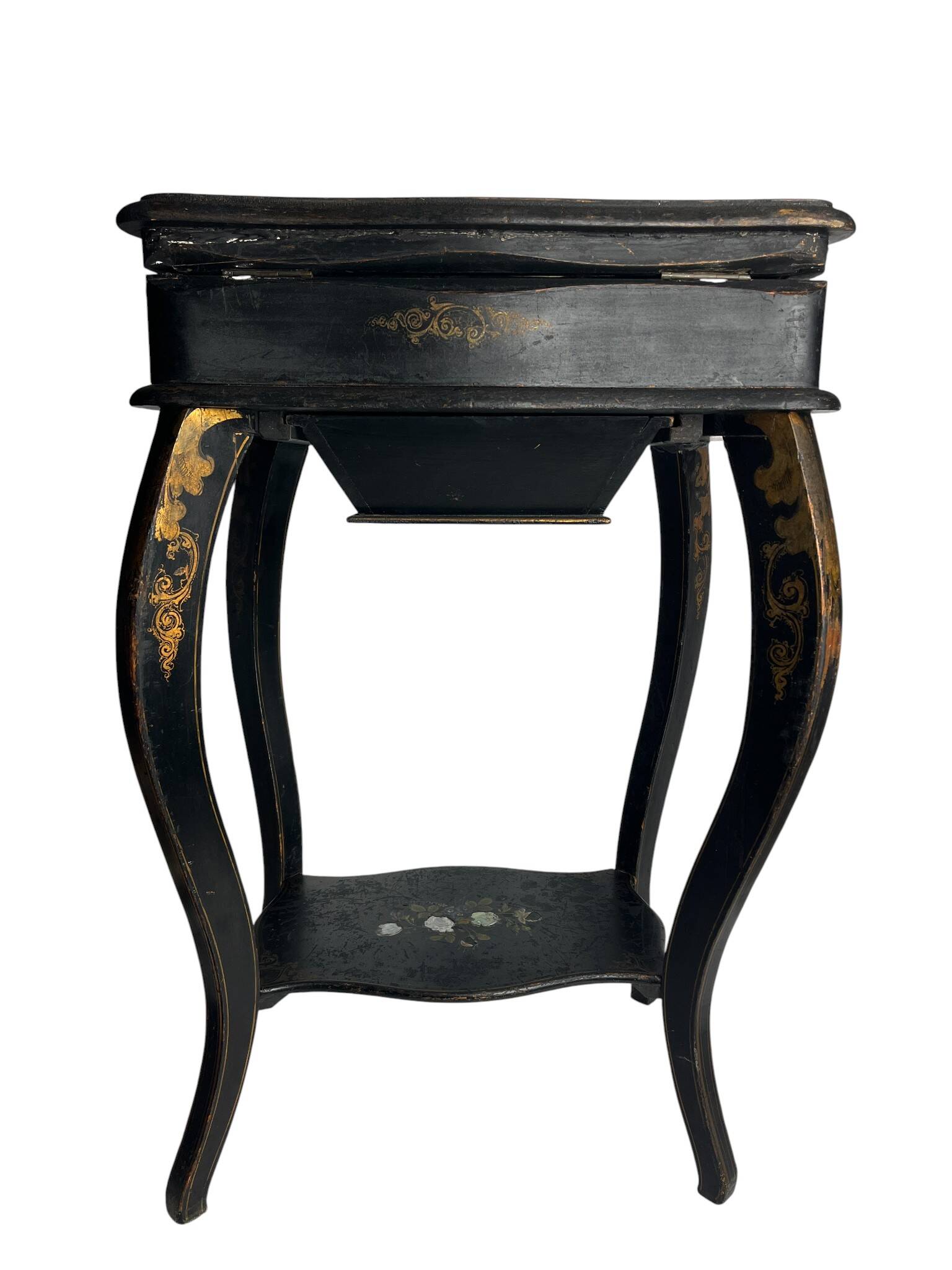 Former worker Napoleon III blackened wood mother-of-pearl 19th century