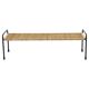 Carl Aubock side table, flower bench, iron, rattan, wicker, Austria, 1950s