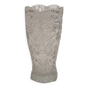 Vase en verre ciselé