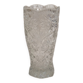 Cut glass vase
