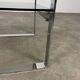 Chrome metal and smoked glass side table, 70s, side table