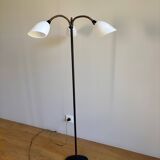 Wrought iron and brass floor lamp - Sweden, 1940s/1950s