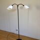 Wrought iron and brass floor lamp - Sweden, 1940s/1950s