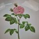 Saladier tripode porcelaine de Paris à décor roses – Coupe vintage