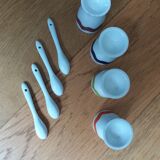 Porcelain shells with spoons