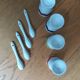 Porcelain shells with spoons