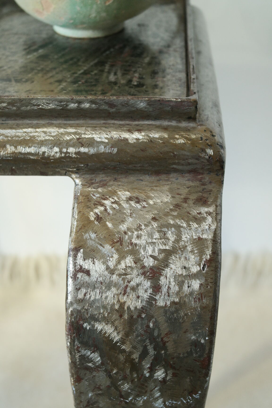 Console en acier brossé artisanale