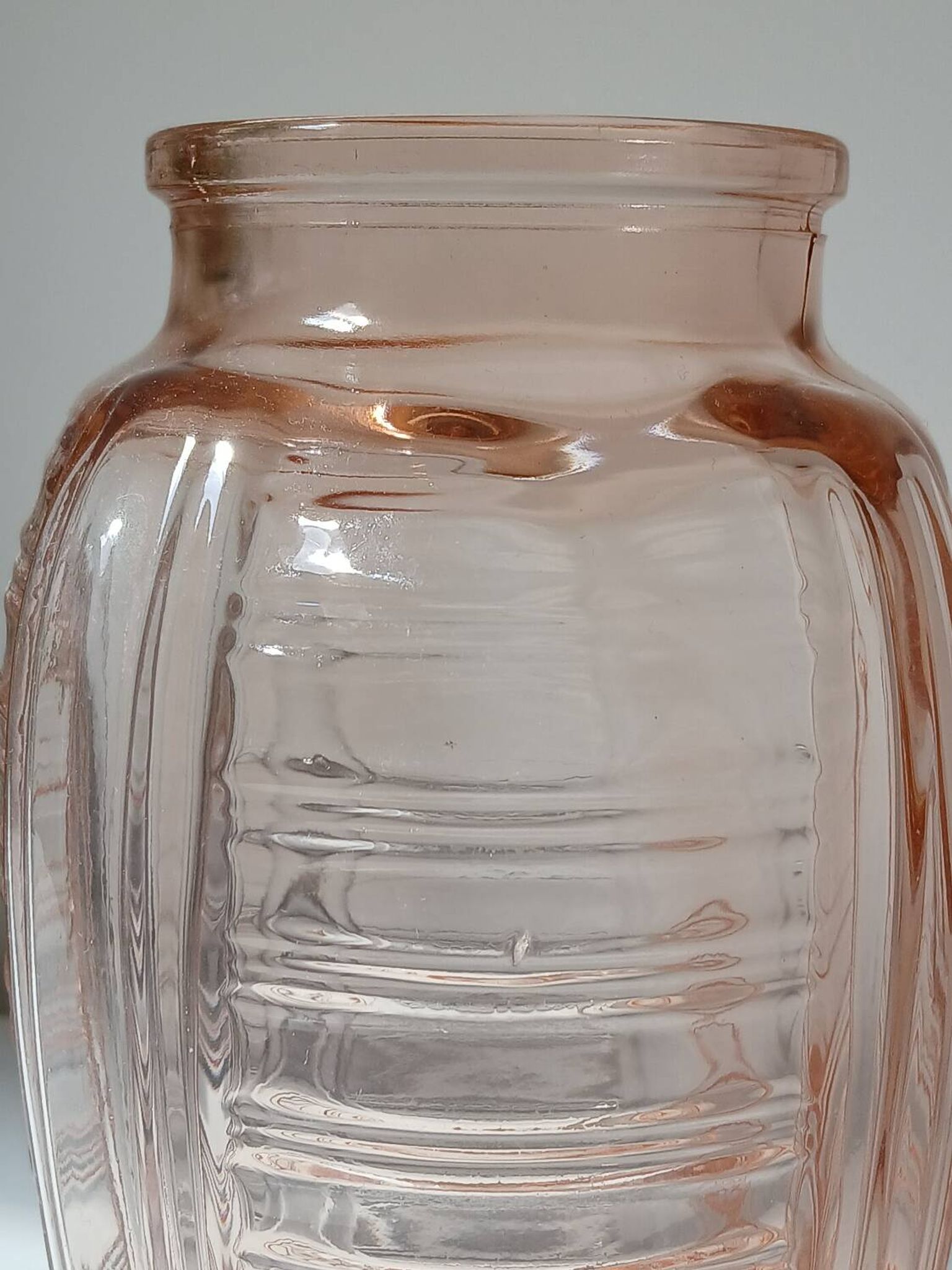 Vase en verre orange