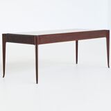 Vittorio Dassi style Italian coffee table in mahogany, Italy, 1960