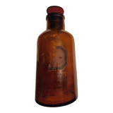 Flacon apothicaire en verre ambré Napoléon III