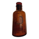 Napoleon III amber glass apothecary bottle