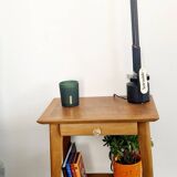 50s side table with compass legs